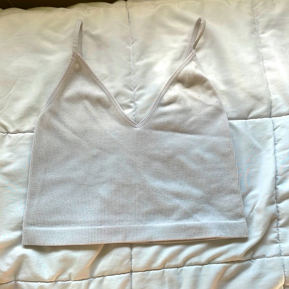 White Crop Top
